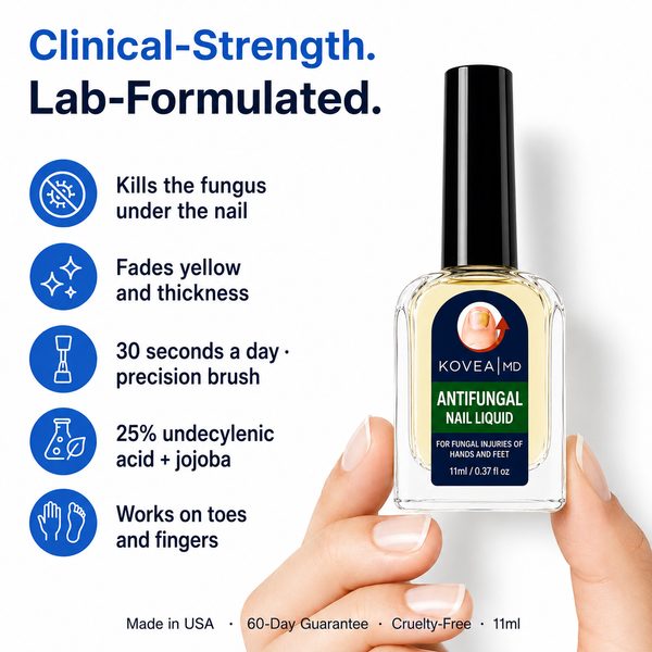 Kovea Labs Clear Nail Formula — a maximum-strength brush-on applied twice a day.