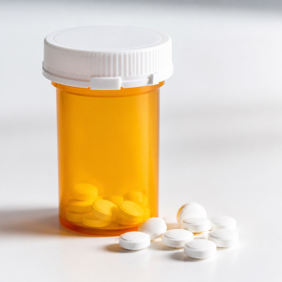Prescription pill bottle with antifungal tablets